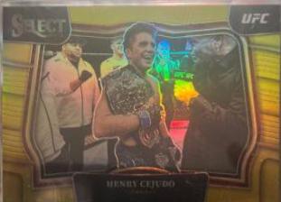 Henry Cejudo 2023 Panini Select UFC Octagonside #240 Gold