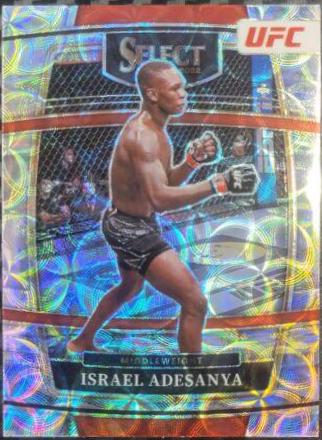 Israel Adesanya 2022 Panini Select UFC Premier Level #121 Scope