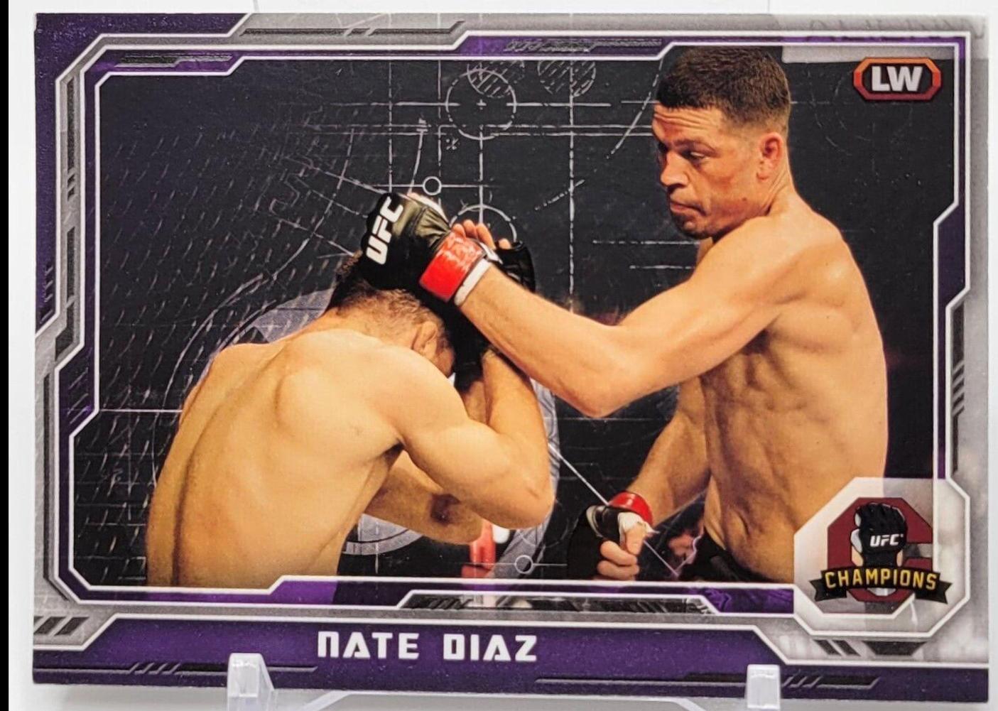 Nate Diaz 2014 Topps UFC Champions Base #99 Purple