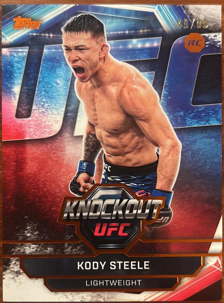 Kody Steele 2026 Topps Knockout UFC Base #45 Orange