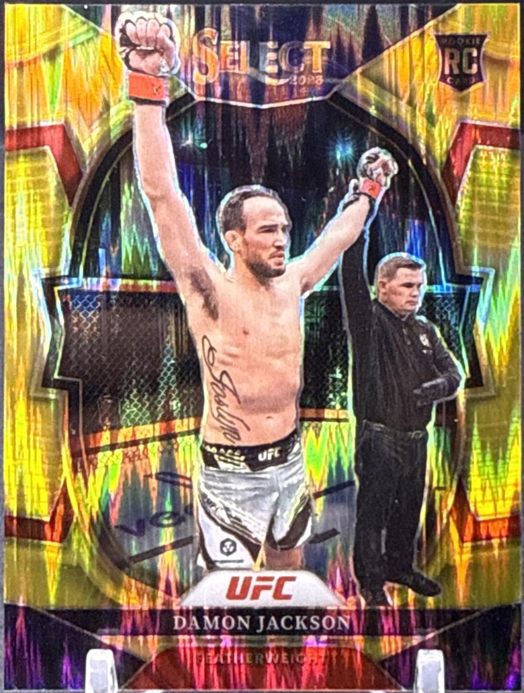 Damon Jackson 2023 Panini Select UFC Concourse #32 Gold Flash