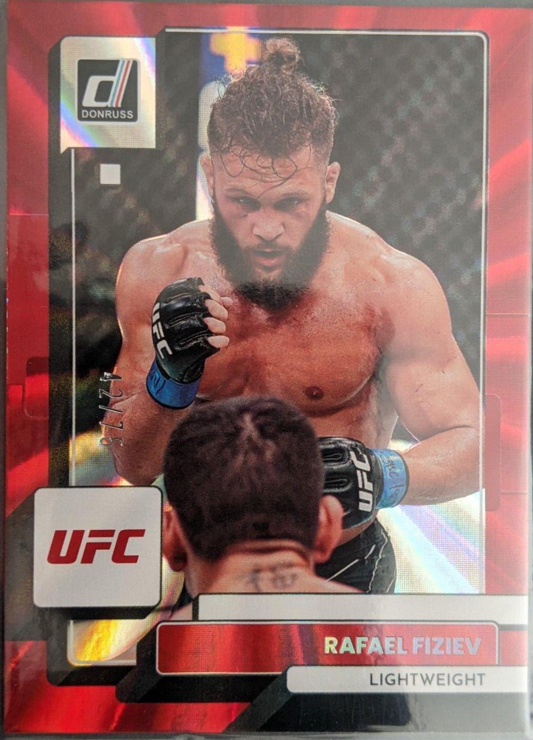 Rafael Fiziev 2023 Panini Donruss UFC Base #127 Red Laser