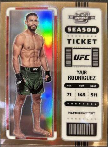 Yair Rodríguez 2023 Panini Chronicles UFC Base Contenders Optic Season Ticket #366 Bronze