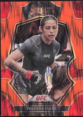 Polyana Viana 2023 Panini Select UFC Premier Level #169 Orange Flash