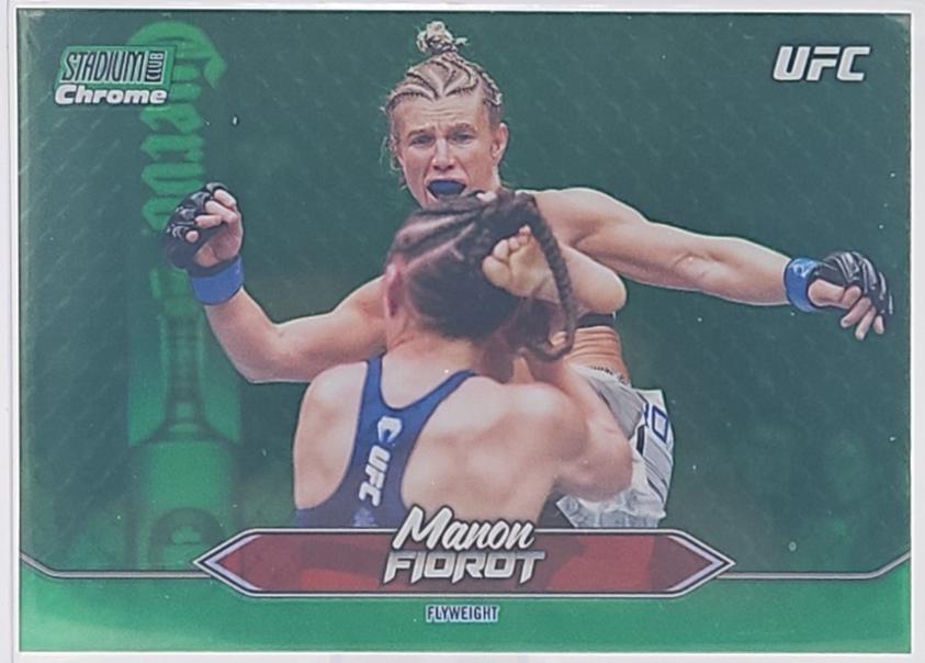 Manon Fiorot 2025 Topps Stadium Club UFC Base Chrome #C-56 Green Refractor