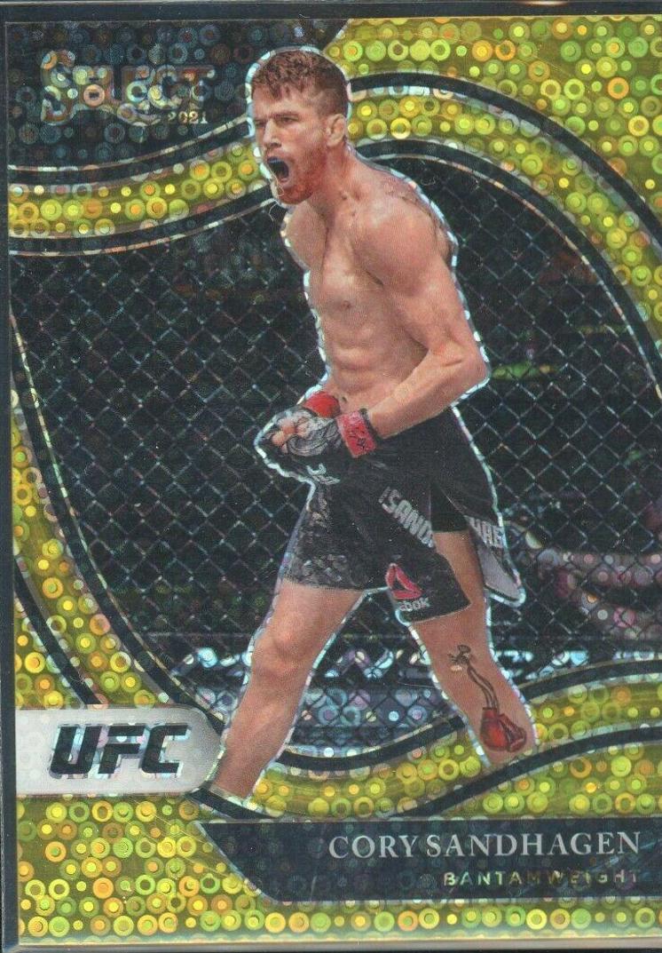 Cory Sandhagen 2021 Panini Select UFC Octagonside #204 Gold Disco