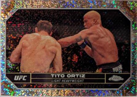 Tito Ortiz 2024 Topps Chrome UFC Base #186 Speckle Refractor