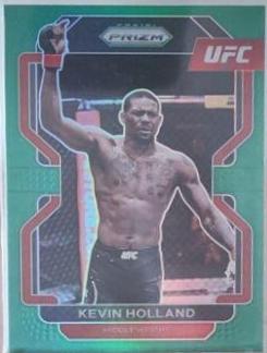Kevin Holland 2022 Panini Prizm UFC Base #186 Green