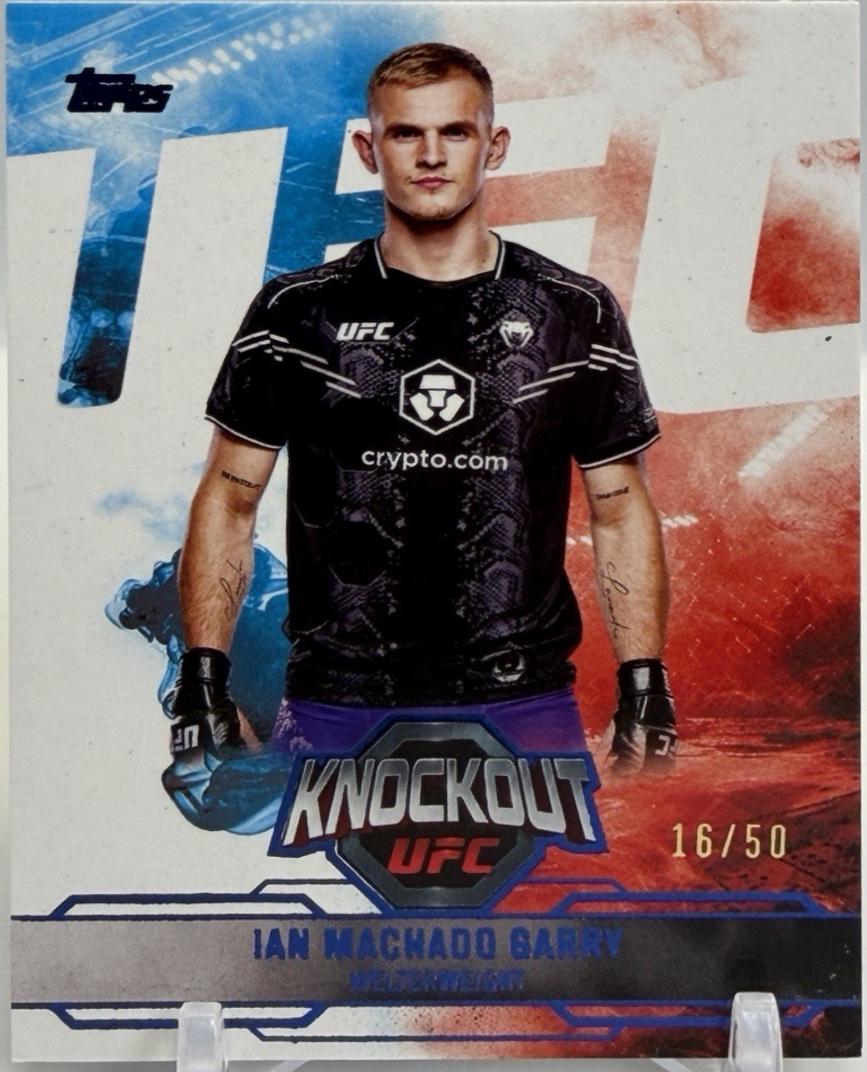 Ian Machado Garry 2025 Topps Knockout UFC Base #43 Blue