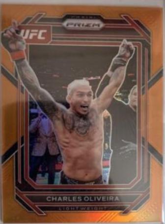 Charles Oliveira 2023 Panini Prizm UFC Base #183 Orange