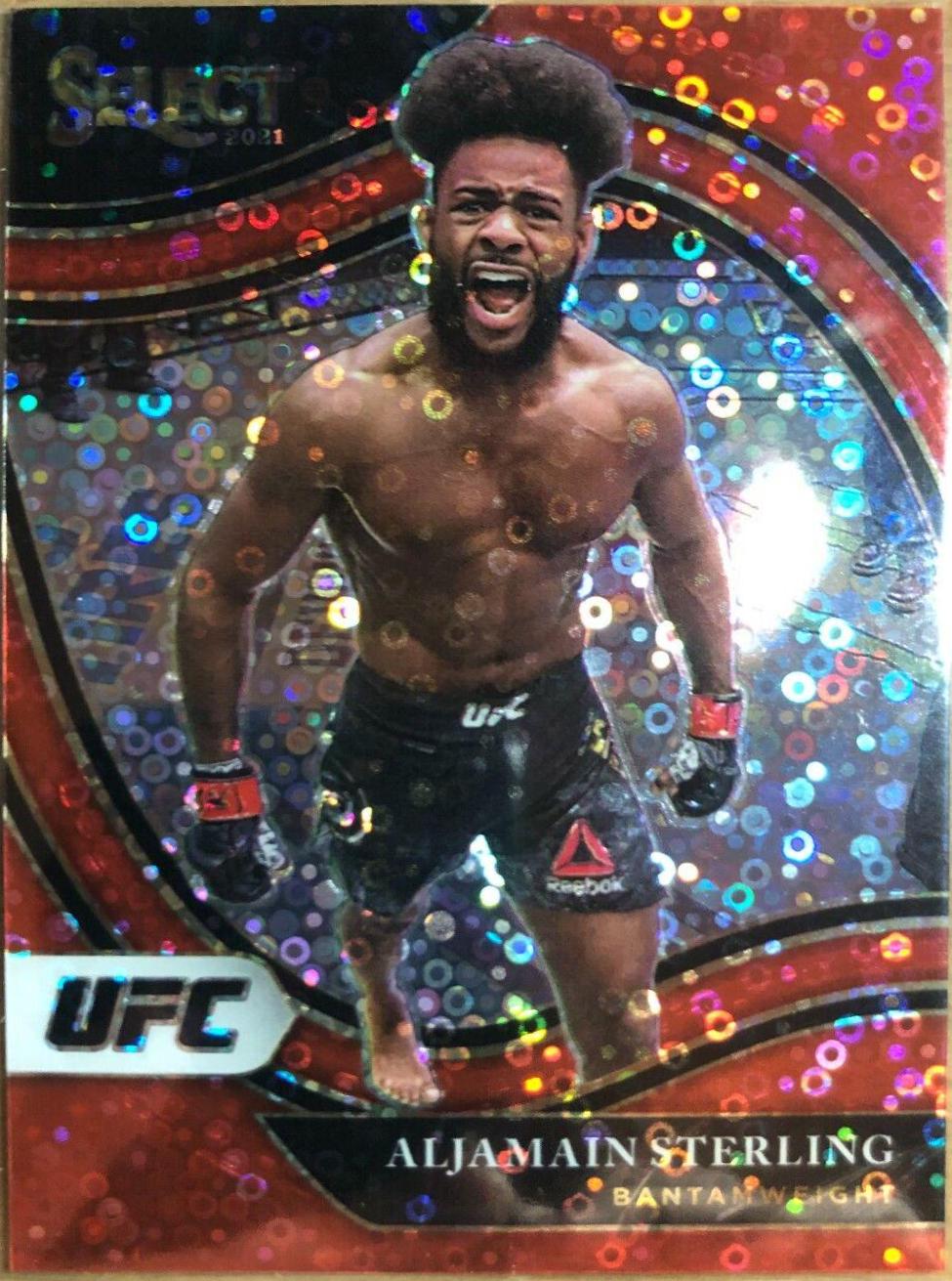 Aljamain Sterling 2021 Panini Select UFC Octagonside #206 Red Disco