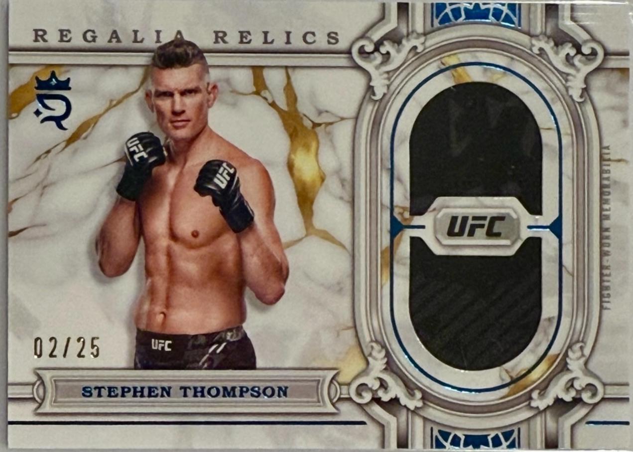 Stephen Thompson 2024 Topps Royalty UFC Regalia Relics #RAR-2 Blue