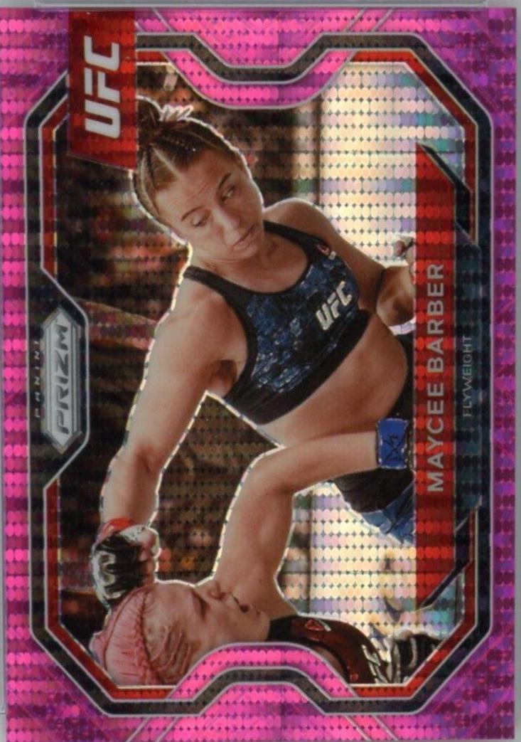 Maycee Barber 2021 Panini Prizm UFC Base #163 Pink Pulsar
