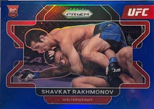 Shavkat Rakhmonov 2022 Panini Prizm UFC Base #80 Blue