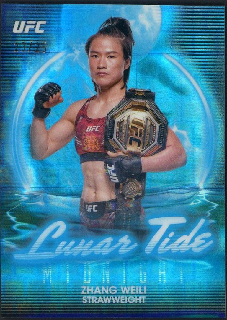 Zhang Weili 2025 Topps Midnight UFC Lunar Tide #LT-5 Moonrise