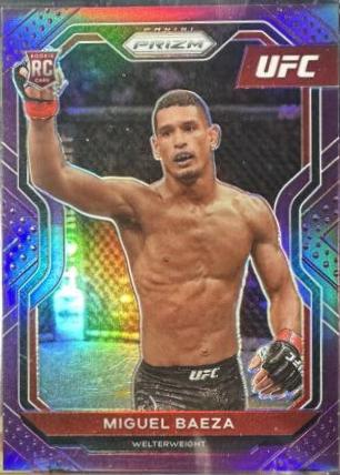 Miguel Baeza 2021 Panini Prizm UFC Base #92 Purple