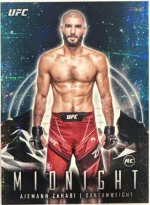 Aiemann Zahabi 2024 Topps Midnight UFC Base #76 Moon Beam