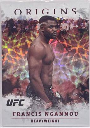 Francis Ngannou 2021 Panini Chronicles UFC Base Origins #34 Asia Red
