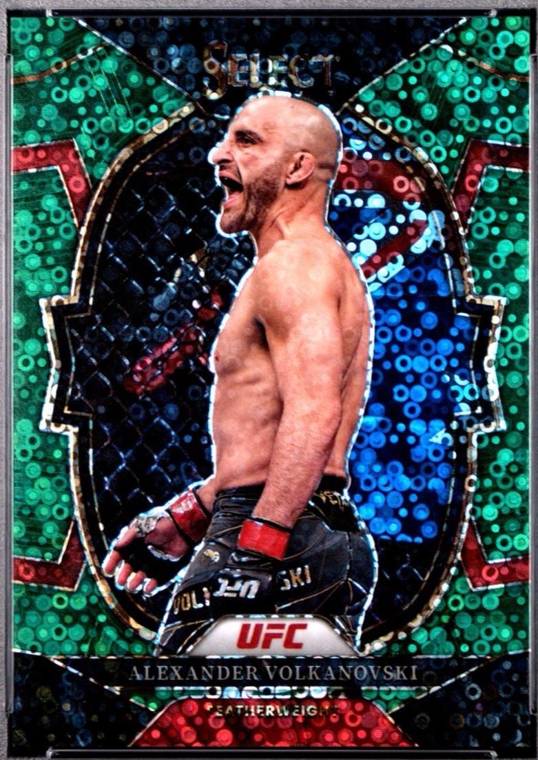 Alexander Volkanovski 2023 Panini Select UFC Concourse #38 Green Disco