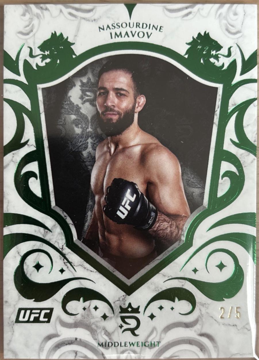 Nassourdine Imavov 2025 Topps Royalty UFC Base #48 Green