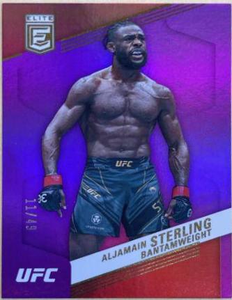 Aljamain Sterling 2023 Panini Chronicles UFC Base Elite #253 Purple