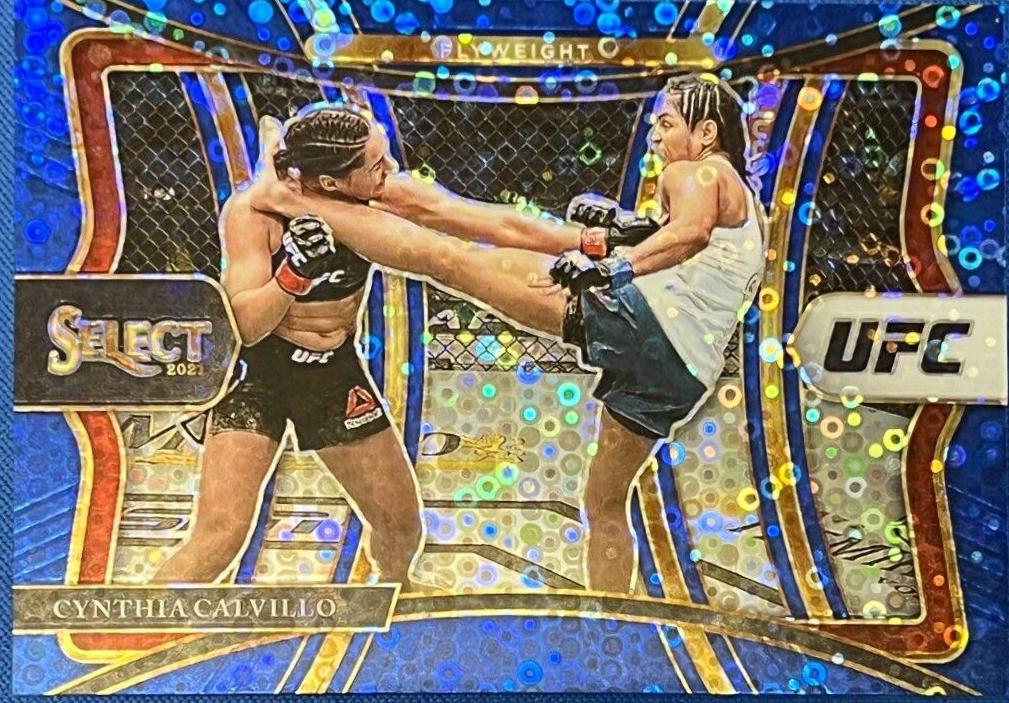 Cynthia Calvillo 2022 Panini Select UFC Concourse #70 Blue Disco