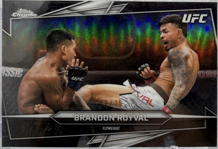 Brandon Royval 2026 Topps Chrome UFC Base #54 Black Refractor