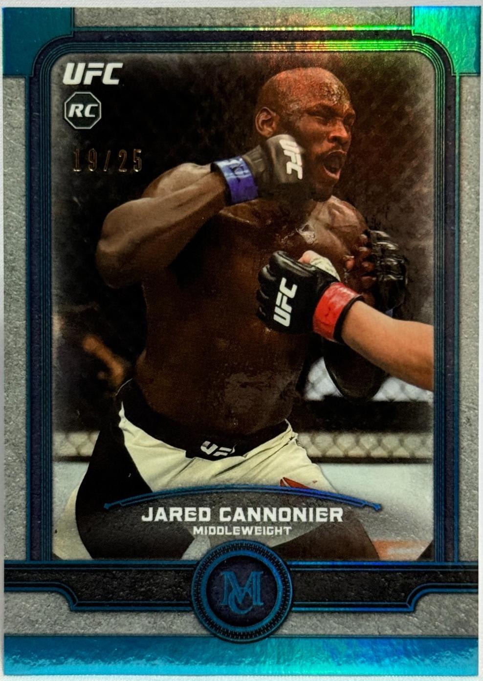 Jared Cannonier 2019 Topps UFC Museum Collection Base #48 Ruby