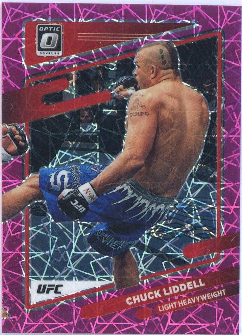 Chuck Liddell 2022 Panini Donruss Optic UFC Base #17 Pink Velocity
