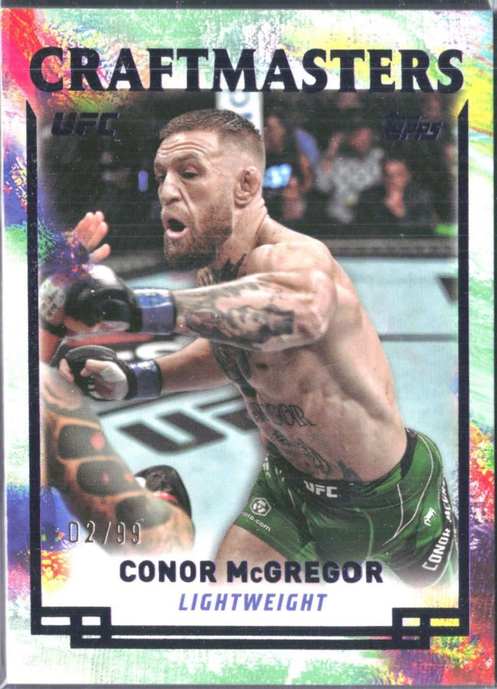 Conor McGregor 2024 Topps Knockout UFC Craftmasters #CRM-15 Purple