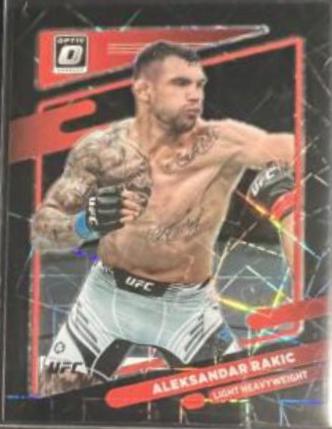 Aleksandar Rakic 2022 Panini Donruss Optic UFC Base #96 Black Velocity