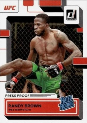 Randy Brown 2023 Panini Donruss UFC Base #214 Black