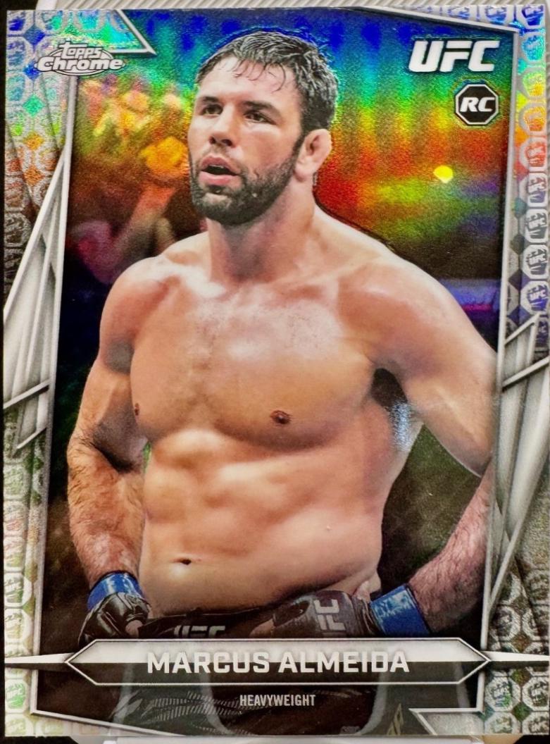 Marcus Almeida 2026 Topps Chrome UFC Base #61 UFC Glove Refractor