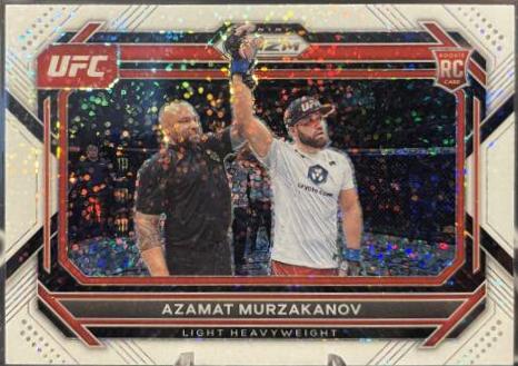 Azamat Murzakanov 2023 Panini Prizm UFC Base #18 White Sparkle