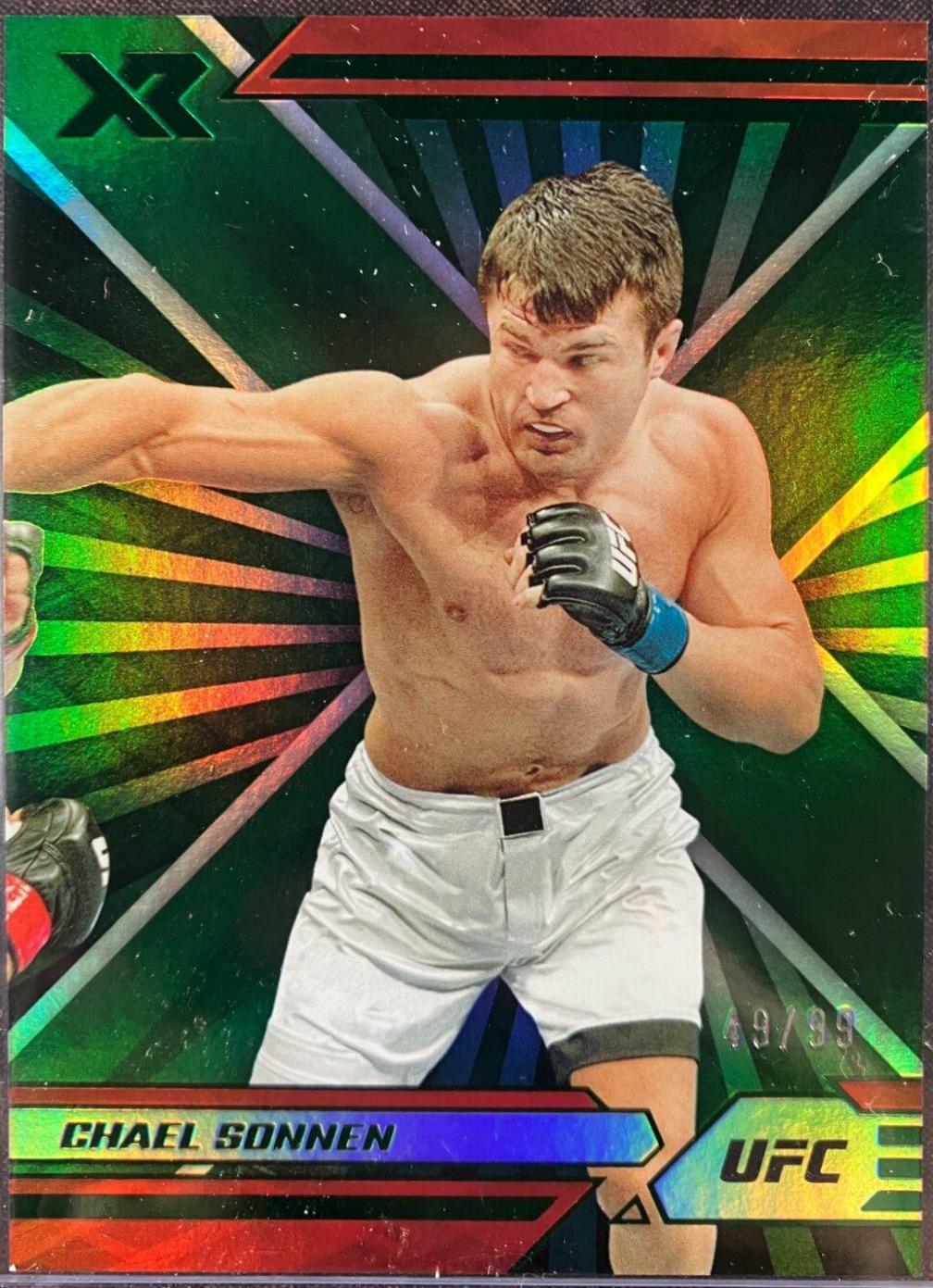 Chael Sonnen 2022 Panini Chronicles UFC Base XR #299 Green