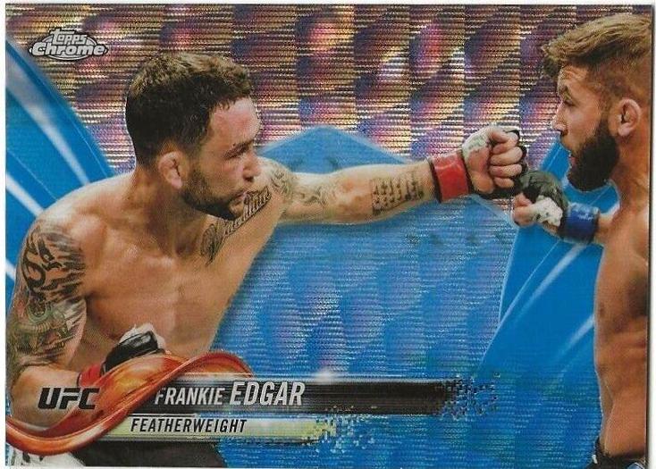 Frankie Edgar 2018 Topps Chrome UFC Base #70 Blue Wave