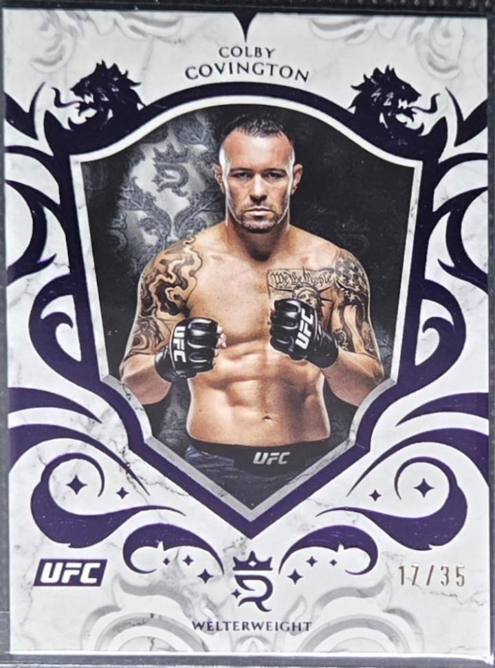 Colby Covington 2025 Topps Royalty UFC Base #92 Purple
