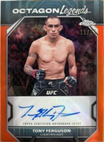 Tony Ferguson 2024 Topps Chrome UFC Octagon Legends Autographs #OLA-TFE Orange Refractor