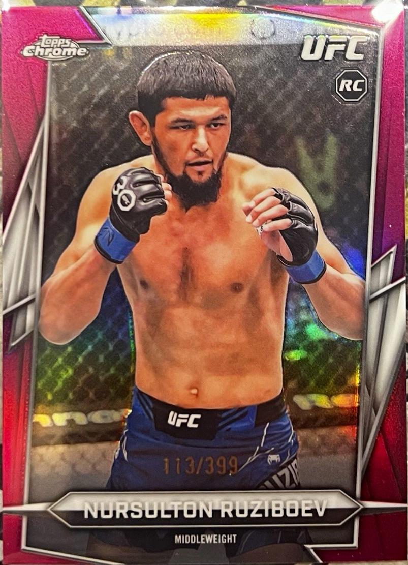 Nursulton Ruziboev 2026 Topps Chrome UFC Base #74 Magenta Refractor