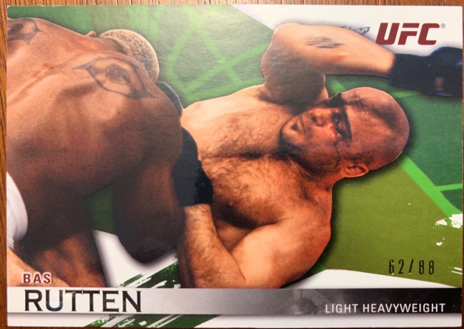 Bas Rutten 2010 Topps UFC Knockout Base #8 Green