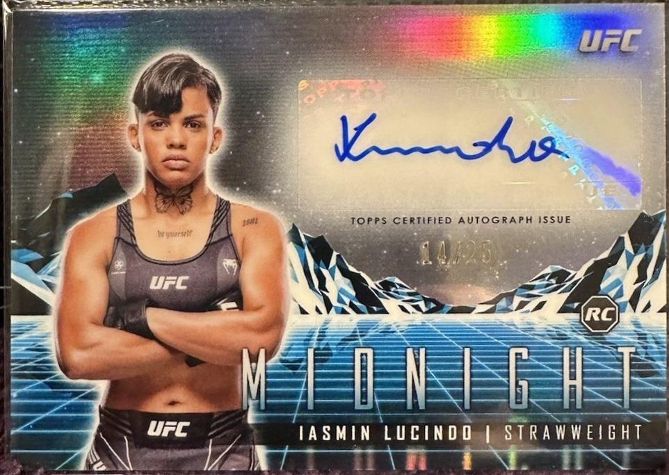 Iasmin Lucindo 2024 Topps Midnight UFC Horizon Signatures #HS-ILO Daybreak