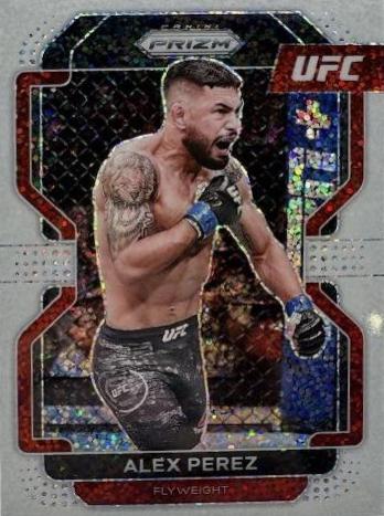 Alex Perez 2022 Panini Prizm UFC Base #127 White Sparkle