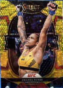 Amanda Nunes 2023 Panini Select UFC Concourse #78 Gold Disco