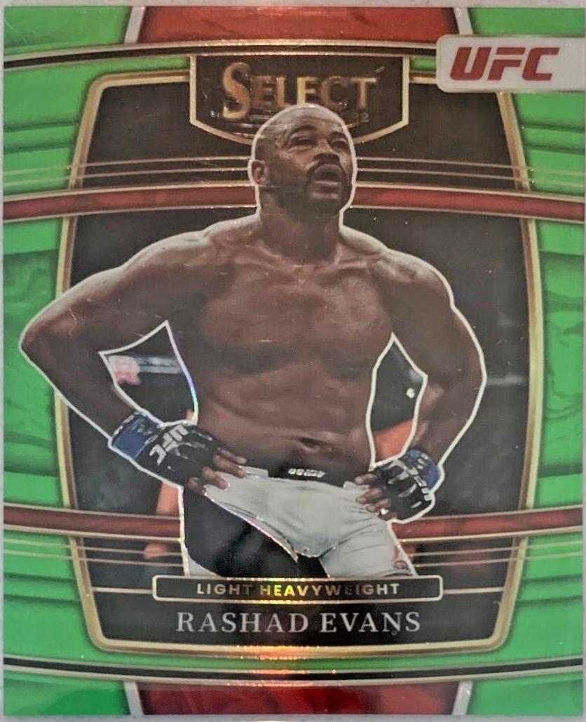 Rashad Evans 2022 Panini Select UFC Concourse #52 Neon Green