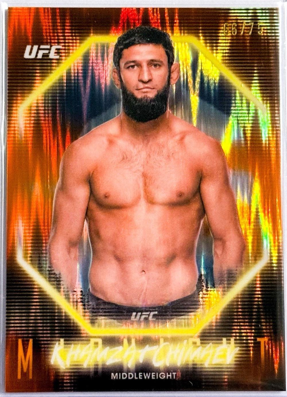 Khamzat Chimaev 2025 Topps Midnight UFC Base #3 Dusk