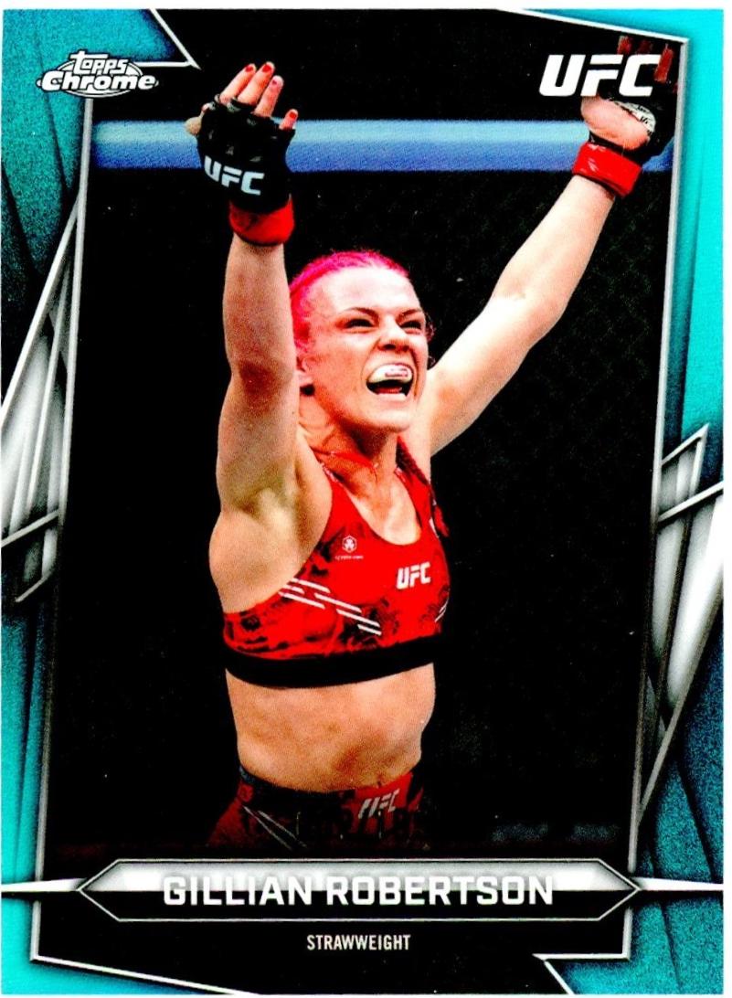 Gillian Robertson 2026 Topps Chrome UFC Base #136 Teal Refractor
