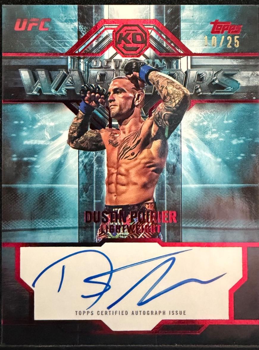 Dustin Poirier 2026 Topps Knockout UFC Octagon Warriors #OWS-DP Gold