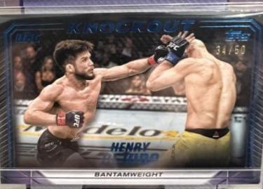 Henry Cejudo 2024 Topps Knockout UFC Base #70 Blue