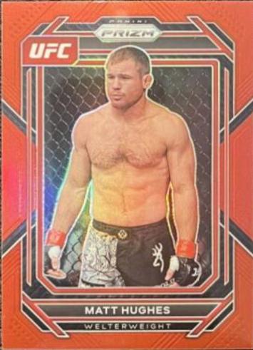 Matt Hughes 2023 Panini Prizm UFC Base #142 Red