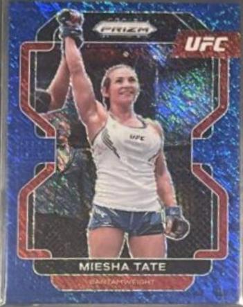 Miesha Tate 2022 Panini Prizm UFC Base #120 Blue Shimmer